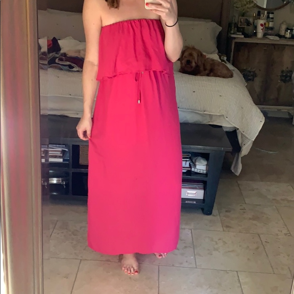 Hot pink maxi